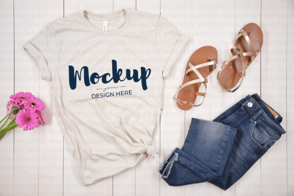 Bella Canvas 3001 T-Shirt Mockup for Graphics