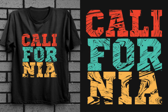 California T Shirt Design Graphics