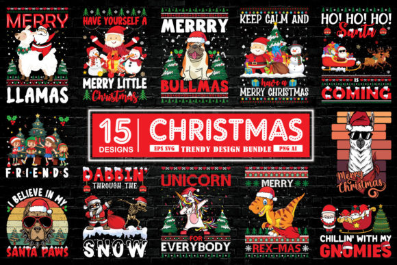 Christmas Trendy Craft Bundle for Graphics