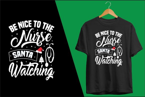 Christmas Typography Svg Nurse T Shirt