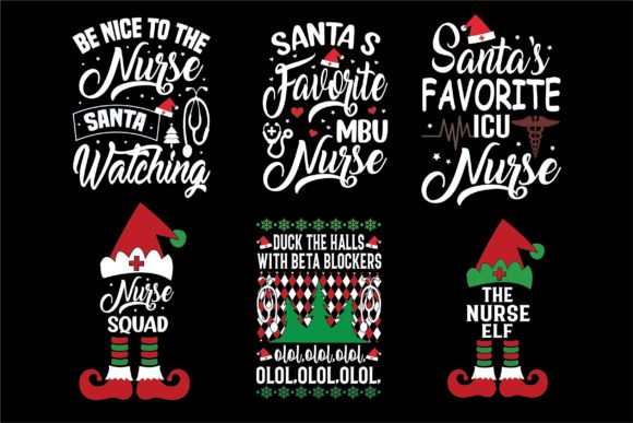 Christmas Typography T-Shirt Svg Bundle
