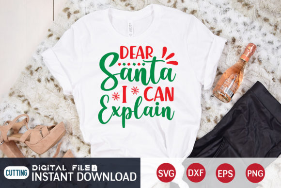 Dear Santa SVG: Festive Graphics for T-Shirt Designs