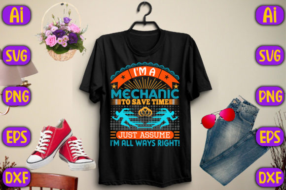 Mechanic Humor Graphics for Bold T-Shirt Designs