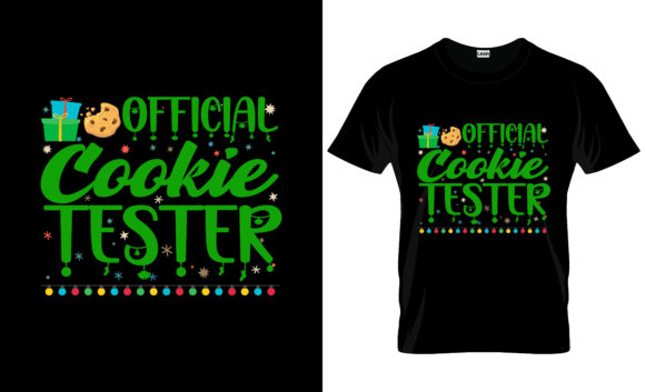 Official Cookie Tester Christmas Tshirt: Graphics & Print Templates