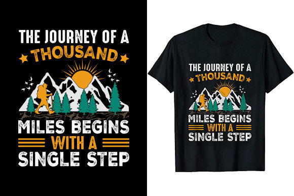 The Journey of a Thousand Miles: Graphics for T-Shirt Designs