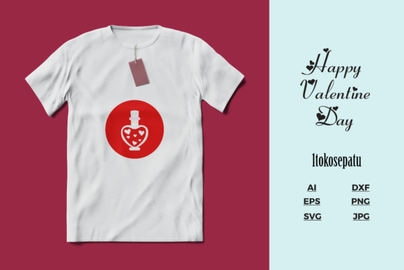 Valentines Mockup T-shirt Vector Art