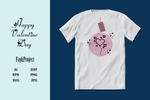 Valentines Mockup T-shirt Vector Graphics